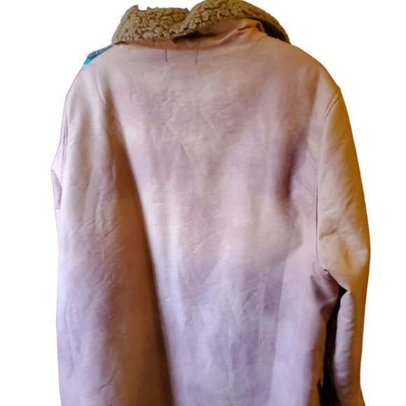 Jelly Buddy American Flag sherpa Coat Jacket men's XL - Picture 2 of 4